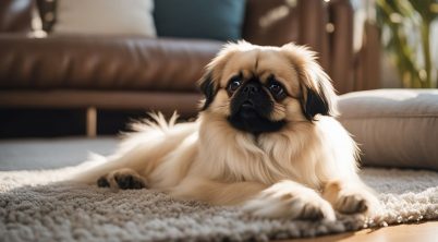 Pekingese in an Apartment